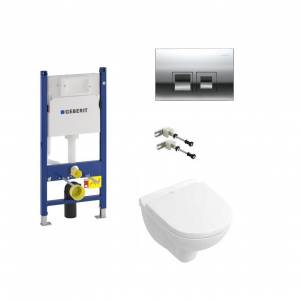 Комплект унитаз Villeroy&Boch O.Novo Direct Flushи инсталляция Geberit 